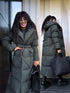 KAKI, long jacket with hood "BEST CHOICE" FC85